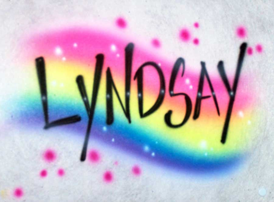 Airbrush Shirts Online. Personalize Your Own Rainbow Design with Any Name!