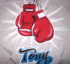 Boxing Gloves custom airbrushed shirt
