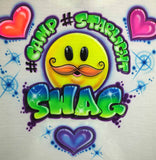 Airbrush Camp Swag Smiley Face Hearts