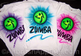 Custom Fitness Shirts Any Colors Zumba Airbrushed