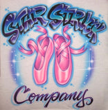 Dance Company Airbrushed Ballet Slippers custom shirt