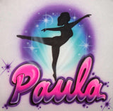Dancer Ballet Airbrushed Shirt Design