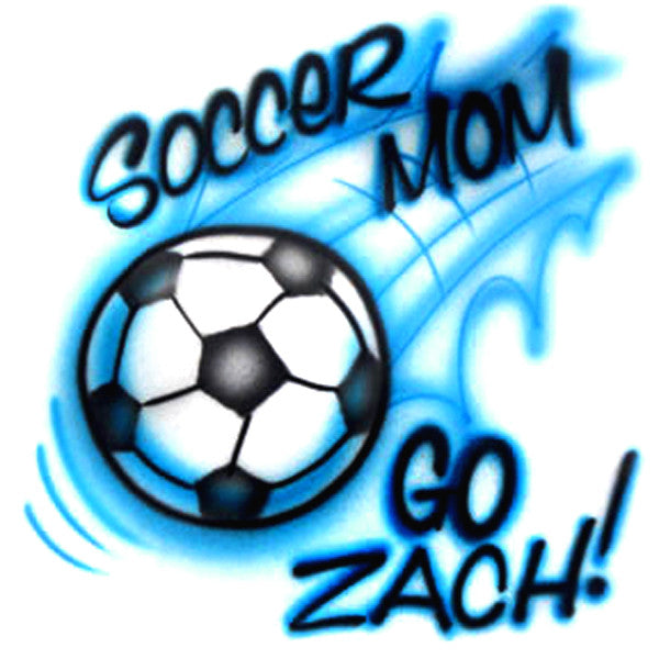 Soccer Mom Airbrush and Personalize Your Shirt