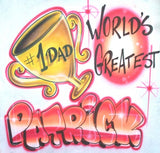 #1 Dad Trophy Personalized T-Shirt or Sweatshirt